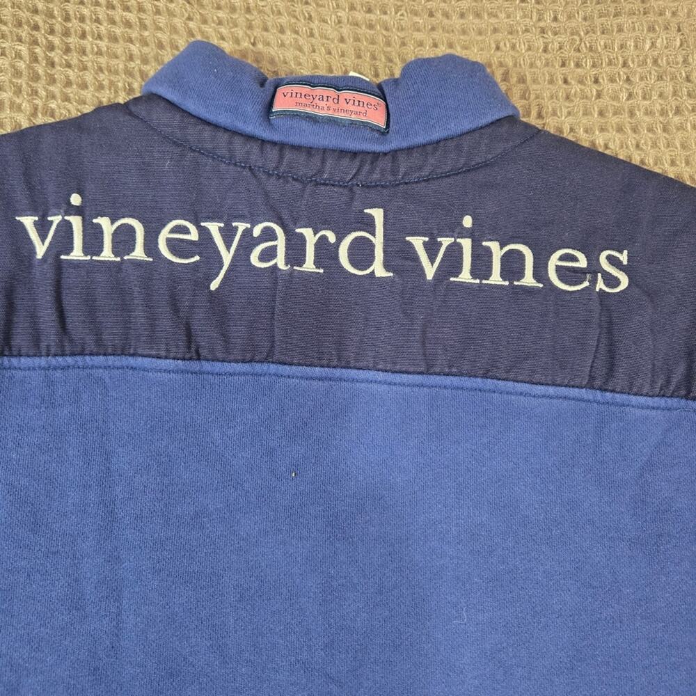 Vineyard Vines Size Medium Blue Zip Up Sweater #1083